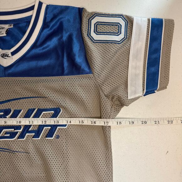 Vintage Bud Light Women’s Jersey Tee Medium 00 Sports Mesh Brand Promo - Picture 9 of 9